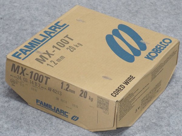 画像2: 薄板用フラックス入りワイヤMX-100T  1.2mm-20kg 神戸製鋼所 (2)