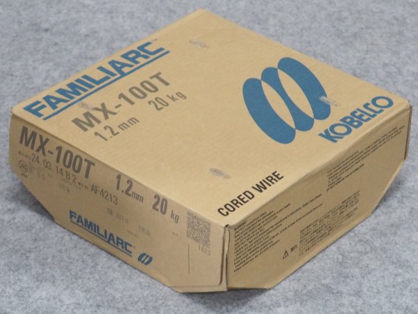 画像1: 薄板用フラックス入りワイヤMX-100T  1.2mm-20kg 神戸製鋼所 (1)