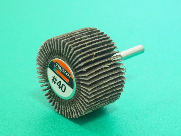 画像1: TRUSCO フラップホイール 外径50X幅30X軸径6 (5個入) #40 UF5030(40) [114-7129]  (1)