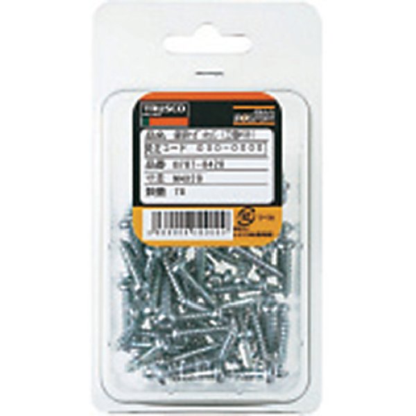 画像5: TRUSCO ナベ頭タッピングねじ 1種A 三価白 M4×45 37本入 B707-0445 [285-6255] (5)