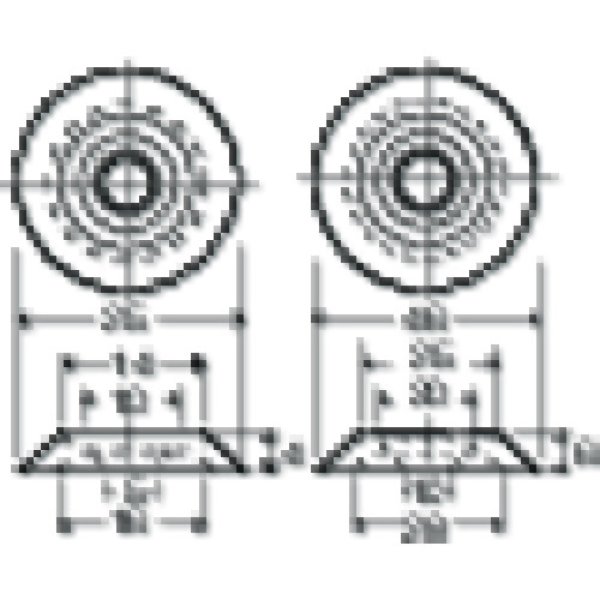 画像2: TRUSCO ポイントベース NO.3 黄 (10枚入) TPB-3Y [274-6221] (2)
