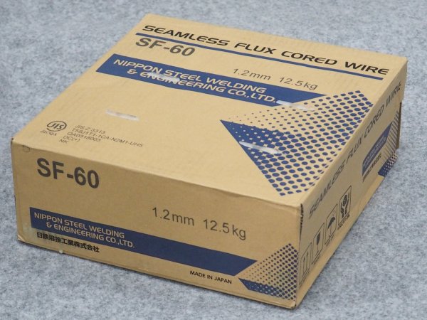 画像2: マグ材料(フラックス入ワイヤ)  SF-60 1.2mm-12.5kg 日鉄溶接工業 (2)