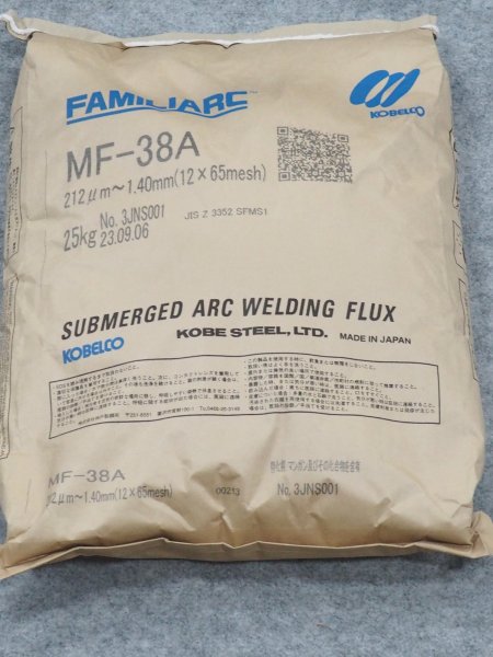 画像2: サブマージアーク材料 フラックス MF-38A  12ｘ65mesh 25kg 神戸製鋼所 (2)