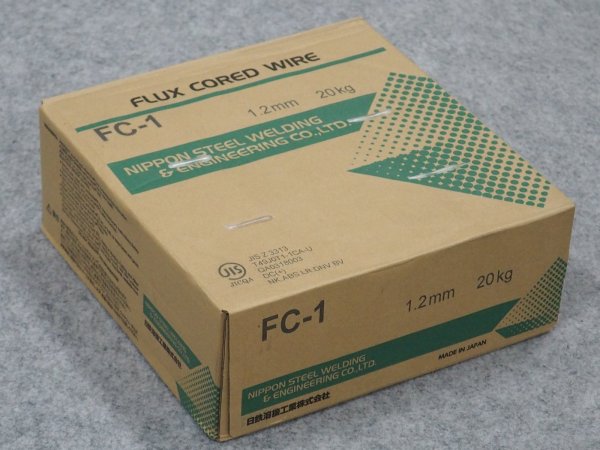 画像1: マグ材料(フラックス入りワイヤ)  FC-1  1.2mm-20kg 日鉄溶接工業 (1)