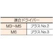 画像4: TRUSCO ナベ頭座金組込ねじ P=3 三価白 M6×25 20本入 (ばね座金+JISワッシャー付き) B750-0625 [300-3451] (4)