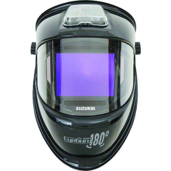 画像3: SUZUKID 180°パノラマワイドビュー液晶式自動遮光面 アイボーグ・ワンエイティ EB-300PW  (3)