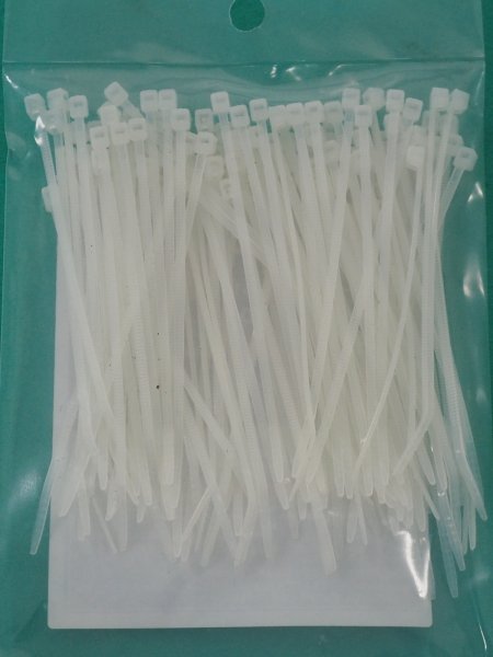 画像2: TRUSCO ケーブルタイ 幅1.9mmＸ80mm 最大結束Φ17 100本入 TRCVJ-80 [257-3051] (2)