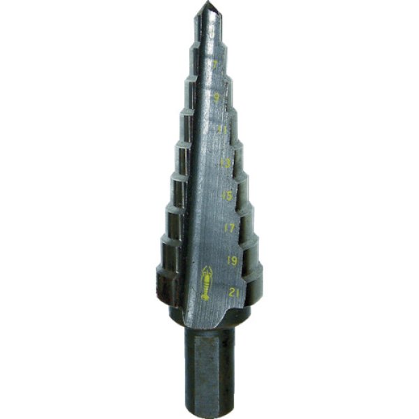 画像1: エビ ステージドリル ノンコーティング 9段 軸径10mm 5-21 LB521 [335-6477] (1)