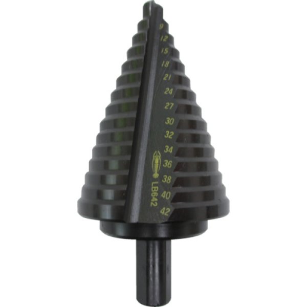 画像1: エビ ステージドリル ノンコーティング 15段 軸径10mm 6-42 LB642 [335-6558] (1)
