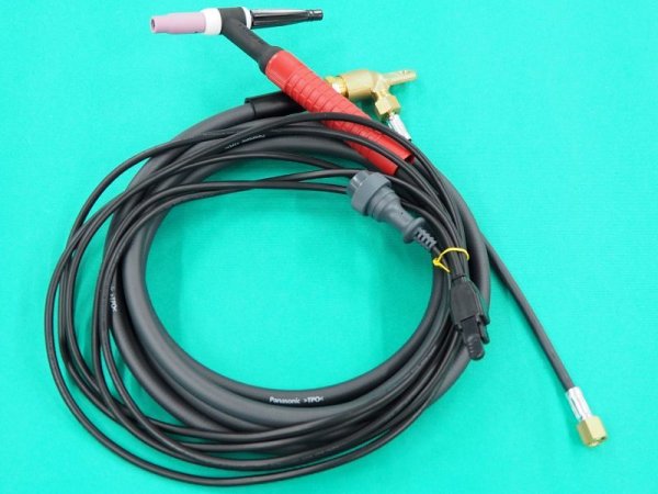 画像1: 【開封品特価】Panasonic TIG溶接トーチ RED TIG TORCH 2 200A-4m YT-20TS2 (1)