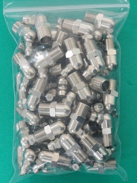 画像4: TRUSCO まとめ買い グリスニップル B型 1/8 Rネジ 50個入 TGNB-R1/8-50 [478-9512] (4)