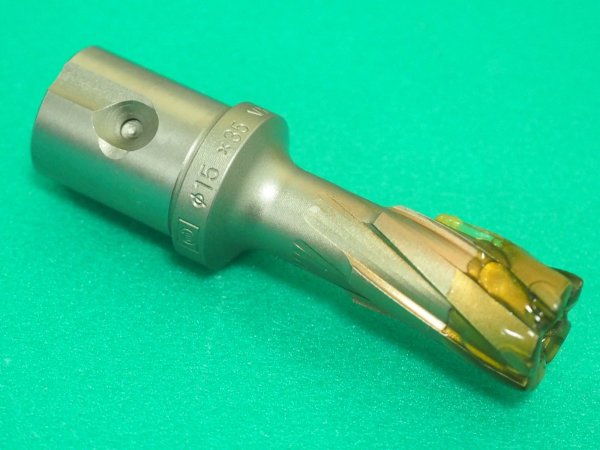 画像1: ミヤナガ 磁気ボール盤カッター デルタゴンメタルボーラー350A φ15.0 DLMB35A15 (1)