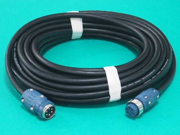 画像1: 半自動溶接機用 延長用 6芯 制御ケーブル のみ 20m ESC075-6-20 (1)