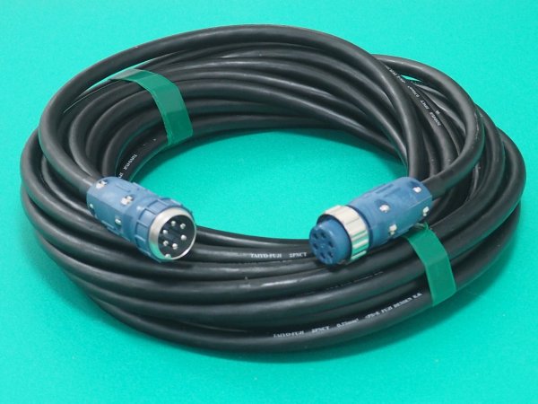 画像1: 半自動溶接機用 延長用 6芯 制御ケーブル のみ 15m ESC075-6-15　 (1)