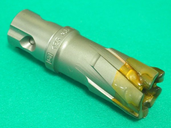 画像1: ミヤナガ 磁気ボール盤カッター デルタゴンメタルボーラー350A φ23 DLMB35A23  (1)