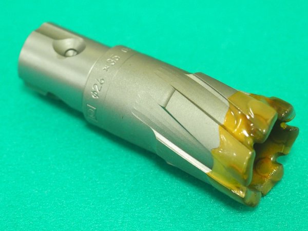 画像1: ミヤナガ 磁気ボール盤カッター デルタゴンメタルボーラー350A φ26 DLMB35A26  (1)