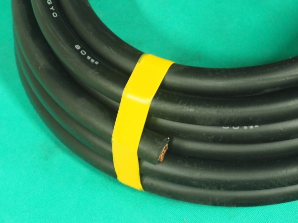 画像2: 溶接ケーブル WCT80SQ 黒色 1m単位切売り (2)