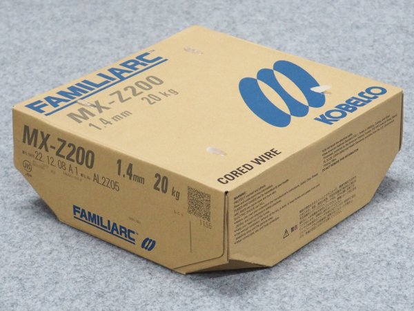 画像1: すみ肉用フラックス入りワイヤ MX-Z200 1.4mm-20kg 神戸製鋼所 (1)
