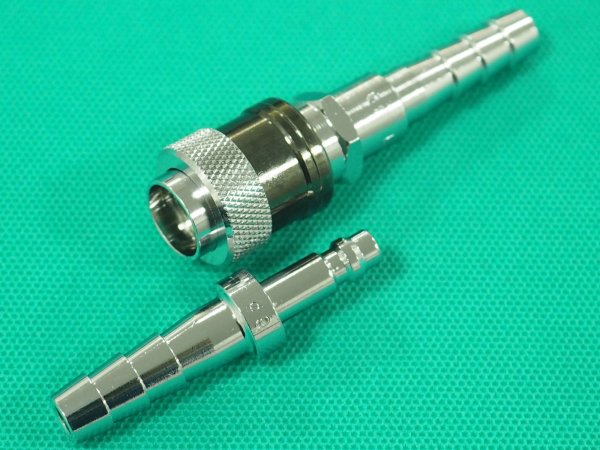 画像5: アポロコック 酸素用ホース中間用ソケット/プラグセット ASP-1  小池酸素工業 (5)