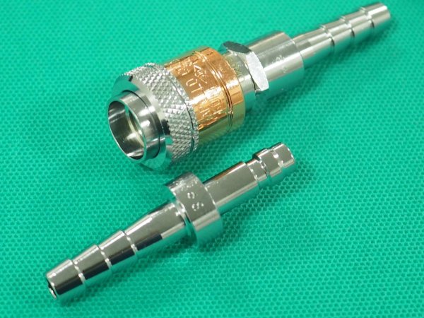 画像7: アポロコック 可燃性ガス用ホース中間用ソケット/プラグセット ASP-2  小池酸素工業 (7)