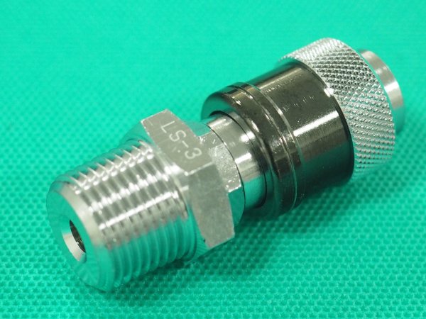 画像1: アポロコック 酸素・LP配管取出口ソケット LS-3 小池酸素工業 (1)