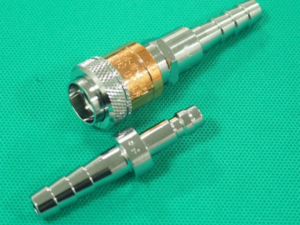 画像5: アポロコック 可燃性ガス用ホース中間用ソケット/プラグセット ASP-2  小池酸素工業 (5)