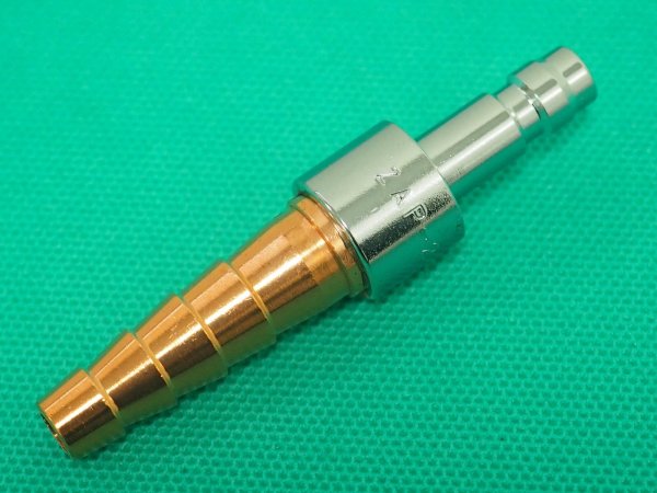 画像1: アポロコック 可燃ガス用ホース中間用プラグ ZAP-2（逆止弁付き）  小池酸素工業 (1)