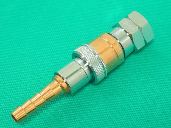 画像6: アポロコック 可燃性ガス用ゲージ直結用ソケット/プラグ セット ZGSP-2(逆流防止弁タイプ)  小池酸素工業 (6)