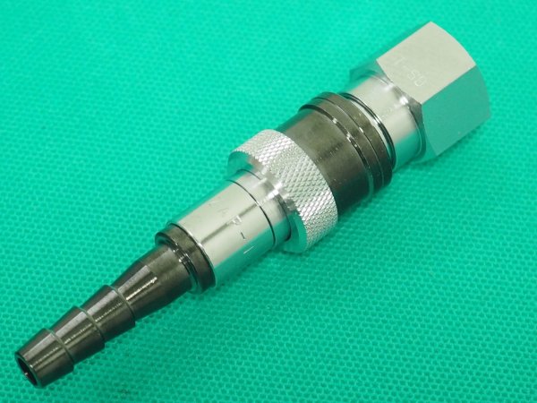 画像2: アポロコック 酸素用ゲージ直結用ソケット/プラグ セット ZGSP-1(逆流防止弁タイプ)  小池酸素工業 (2)