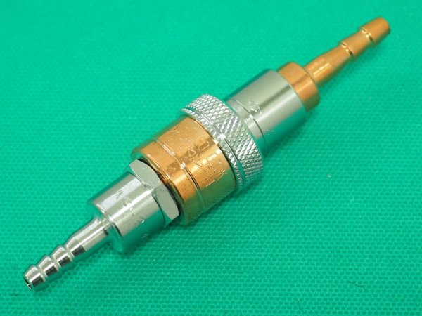 画像4: アポロコック 可燃性ガス用ホース中間用ソケット/プラグセット ZASP-2 (逆流防止弁タイプ) 小池酸素工業 (4)