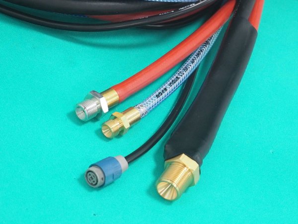 画像2: Panasonicフルデジタル300BZ3・BP4水冷TIGトーチ用 延長ケーブル セット 5・10・15・20m選択 (2)