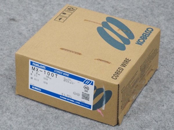 画像1: 薄板用フラックス入りワイヤMX-100T  1.2mm-10kg 神戸製鋼所 (1)