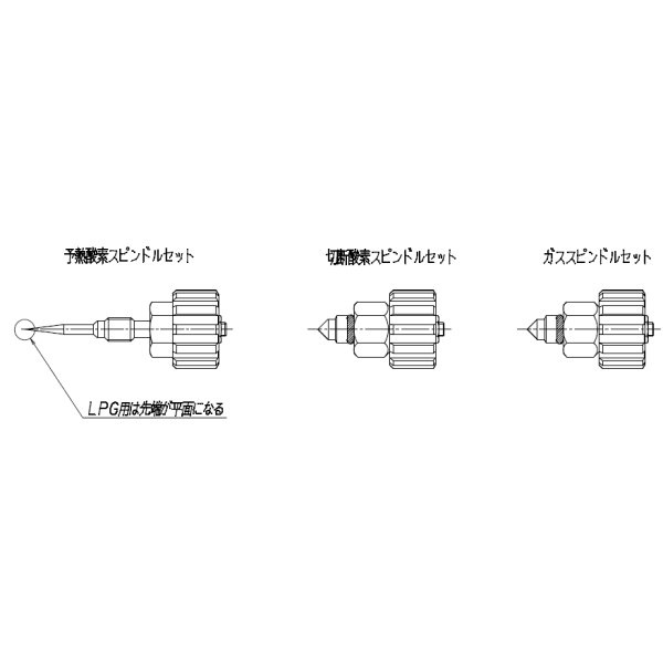 画像1: 千代田精機 グリッター A型 切断器用 スピンドルバルブ 選択 (1)