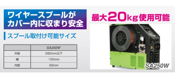 画像2: スキルアークプロ インバーター制御半自動溶接機 ISK-SA250W 単相・三相200V兼用/EMS対策商品 育良精機 (2)