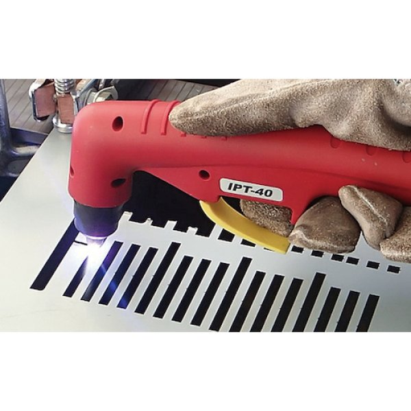 画像4: エアープラズマカッター インバーター制御エアープラズマ切断機 100/200V兼用 コンプレッサー外部接続 ISK-IAP124E 育良精機 (4)