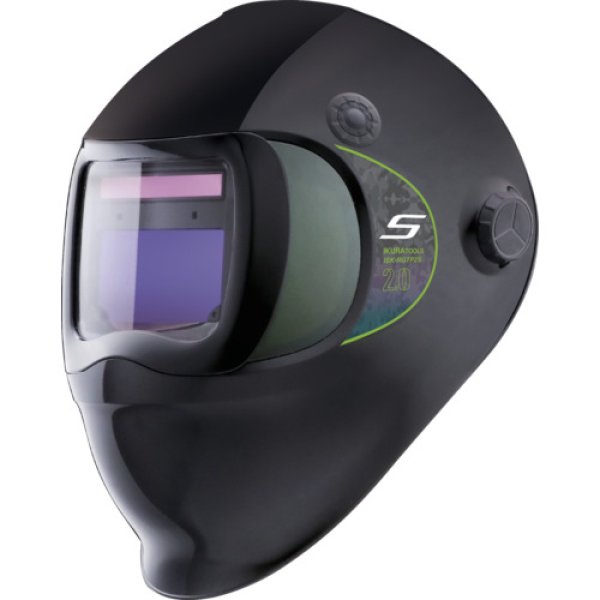 画像3: ラピッドグラス ブラックプレミアムシリーズ 自動遮光溶接面 サイドウィドウモデル ISK-RGTP2S 通常時:#2.0/遮光後:#4-8・#9-13 育良精機 (3)