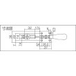 画像2: 下方押え型トグルクランプ 水平ハンドル ISK-H3500 (31111) 育良精機　 (2)