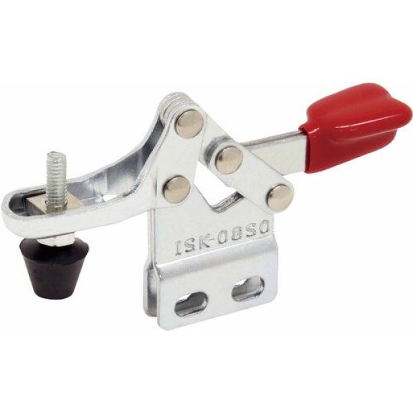 画像1: 下方押え型トグルクランプ 水平ハンドル ISK-08S0 (31109) 育良精機　 (1)