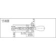 画像2: 下方押え型トグルクランプ 水平ハンドル ISK-HH2500 (31105) 育良精機　 (2)