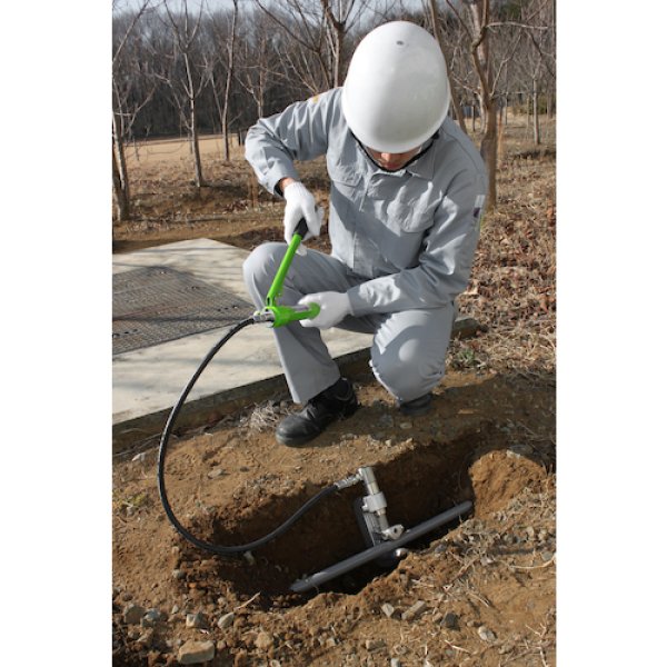 画像2: パイプ断水機 手動油圧式 ISK-50AHII 育良精機　 (2)