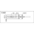 画像2: 下方押え型トグルクランプ 水平ハンドル ISK-H5500 (31113) 育良精機　 (2)