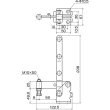 画像2: 下方押え型トグルクランプ 垂直ハンドル ISK-44A0 (31328) 育良精機　 (2)