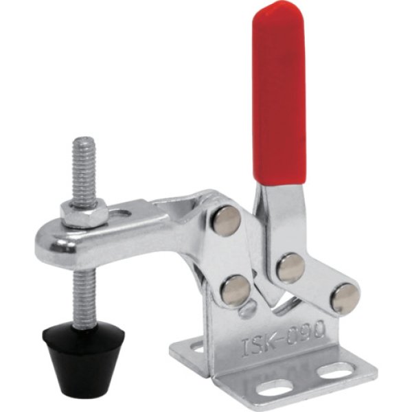 画像1: 下方押え型トグルクランプ 垂直ハンドル ISK-090 (31309) 育良精機　 (1)