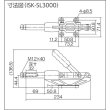 画像2: 横押し型トグルクランプ ISK-SL3000 (31453) 育良精機　 (2)