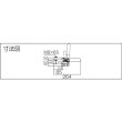 画像2: 下方押え型トグルクランプ 水平ハンドル ISK-38S大0 (31206) 育良精機　 (2)