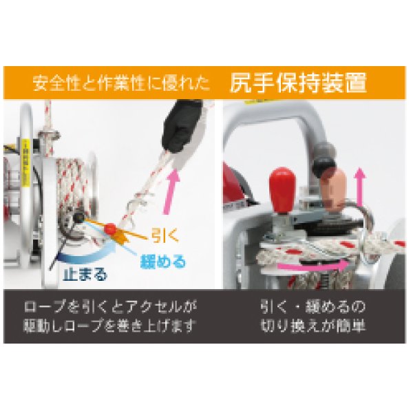 画像3: エンジンウインチ  EW-S500 (10176) エンジン式多目的タイプ 育良精機 (3)