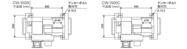 画像2: ケーブルウインチ  CW-1000C/1500C機種選択  高速・低騒音・無断変速型 育良精機 (2)