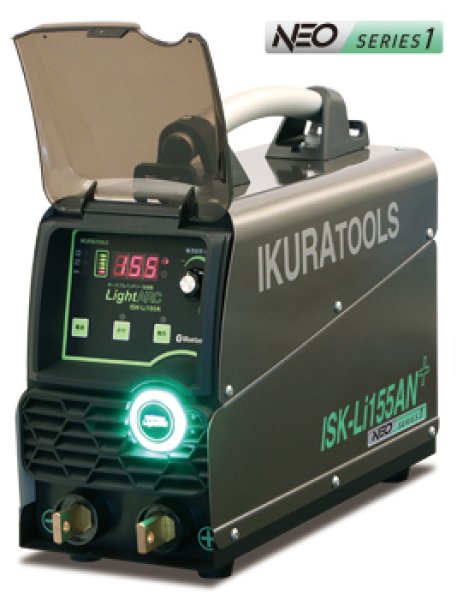 画像1: リチウムイオンバッテリー内蔵溶接機  ISK-Li155AN+(PLUS) 40087 育良精機  (1)