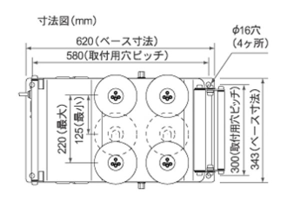 画像2: パワーボール 四つ球 ISK-PB403 (20115)  インバー制御連動式 ケーブル中間送り機 育良精機 (2)