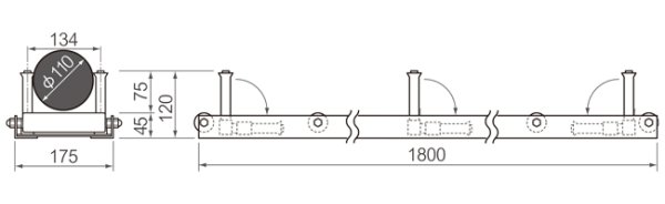 画像3: 万能ローラー KD-1800R (20106) 育良精機 (3)